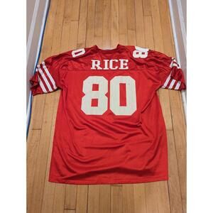 Vintage Logo Athletic NFL San Francisco 49ers Jersey #80 Jerry Rice Size XXL Men
